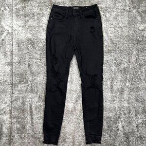 Judy Blue Skinny Fit Black Denim Jeans Sz 1/25
